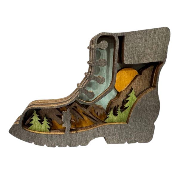 The Wilusz Way - Wholesale Decorative Tabletop Object - Hiking Boot