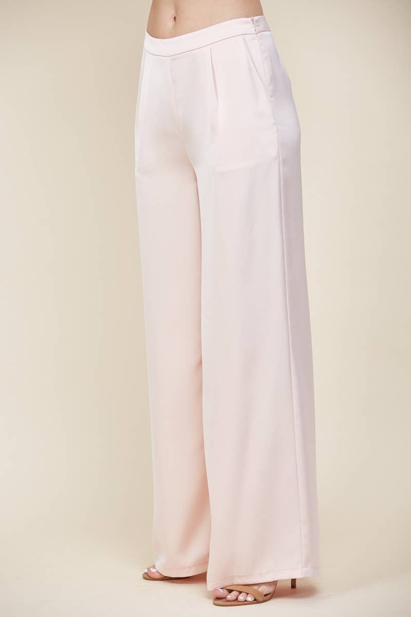 Edit by Nine – Engroshandel Bukser - Dame – Cp6471 Satin Brede Bukser6