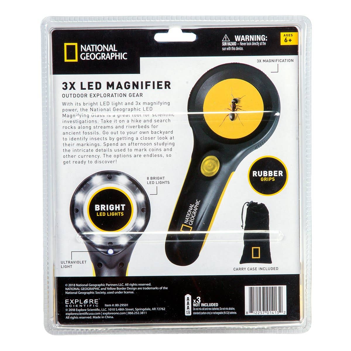 Explore Scientific - Wholesale Magnifying Glass - National Geographic LED Magnifying Glass6