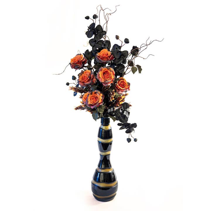 Gothic Black Arrangements for wholesale by Cozy Arrangements