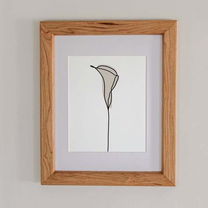 Lily Lijntekening 8x10" Kunstdruk voor wholesale door Stillbay Home Goods