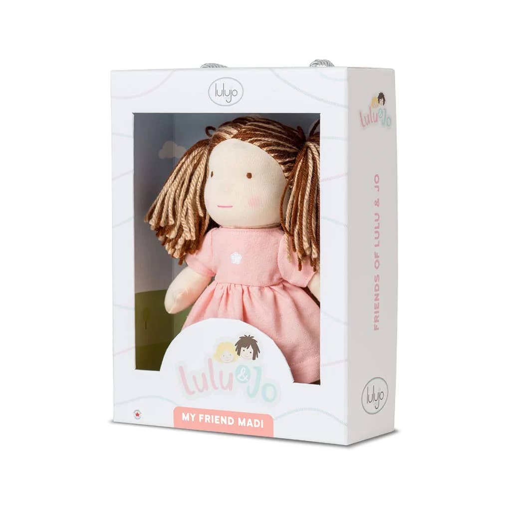 Lulujo Baby - Vente Poupée – enfant - Poupée inspirée de Waldorf – Fait main, 10", Mon amie Madi