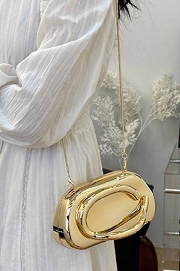 Oblige by G – Großhandel Umhängetasche - Damen – Metallic Hartschalen-Mini-Umhängetasche HPC66452