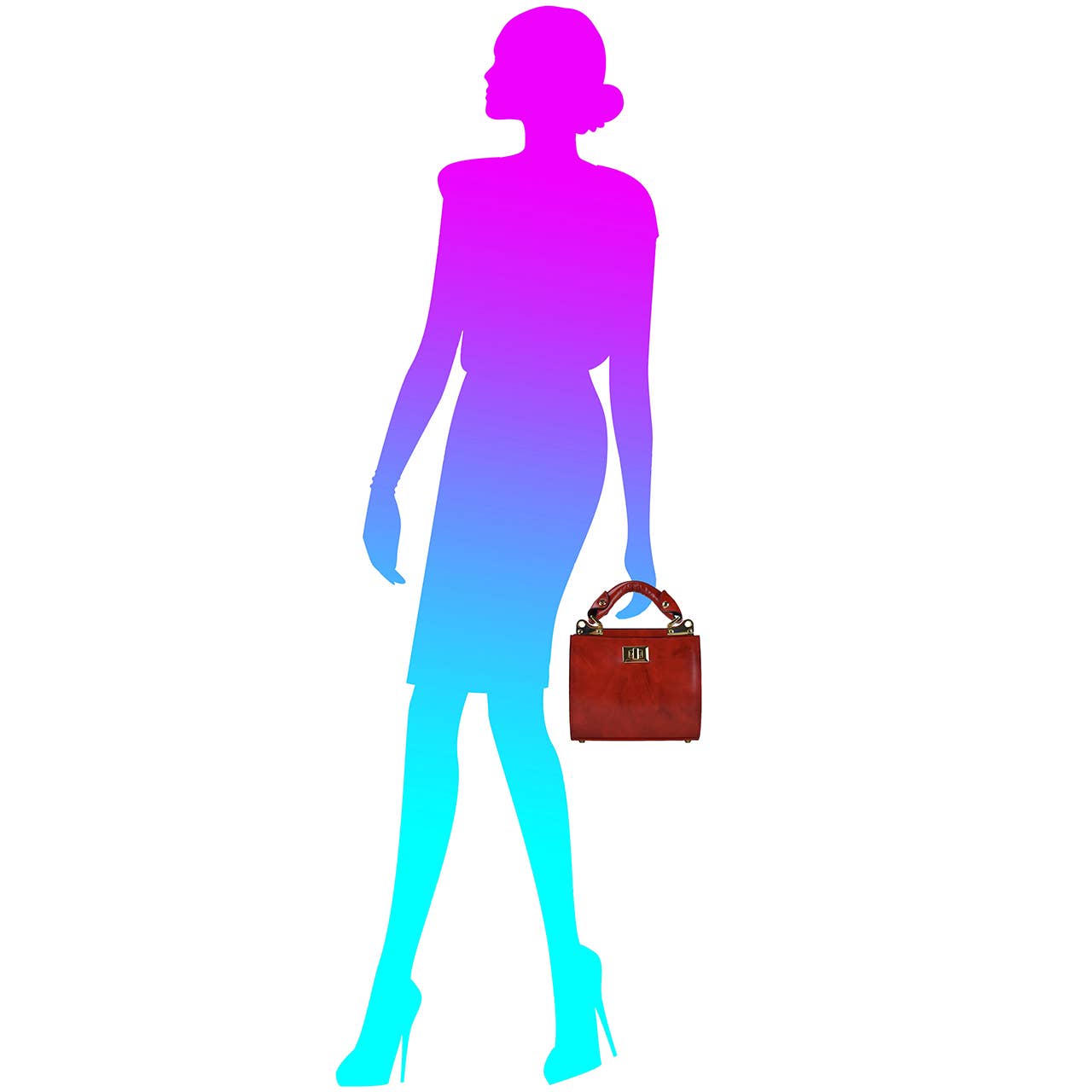 Pratesi - Wholesale Top Handle Bag - Women's - Anna Maria Luisa De' Medici Small Lady Bag in Cow Leather1