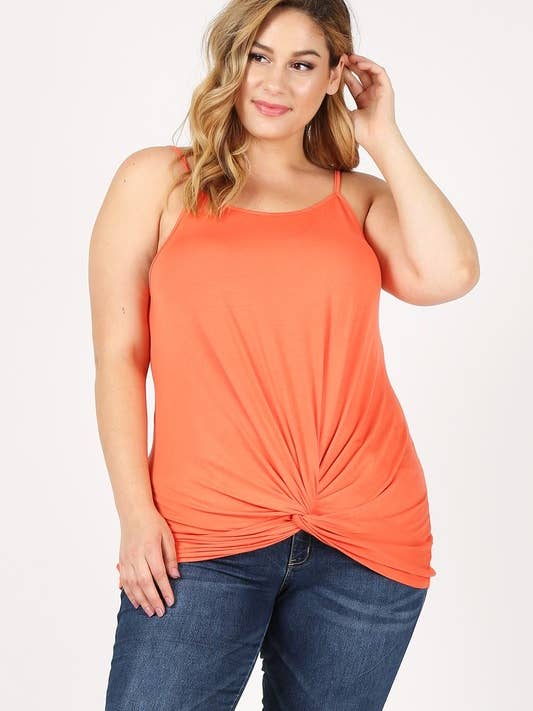 Débardeur en tricot à nœud torsadé pour la vente par Bagel