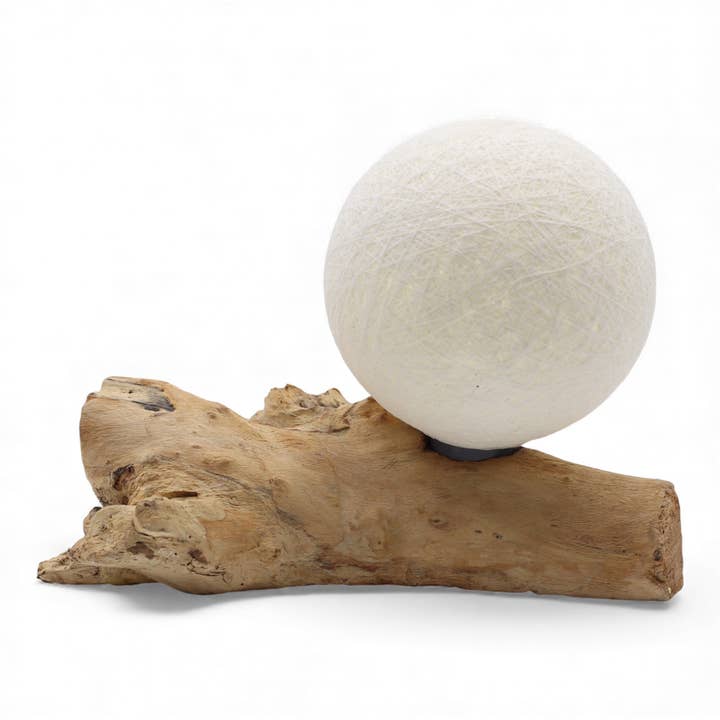 Table Lamp with Spherical Shade - Ivory for wholesale by AW Artisan