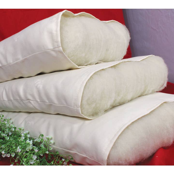 Healthy Body Head To Toe - Wholesale Bedding Pillow - Wool Filled Organic Cotton Pillows1