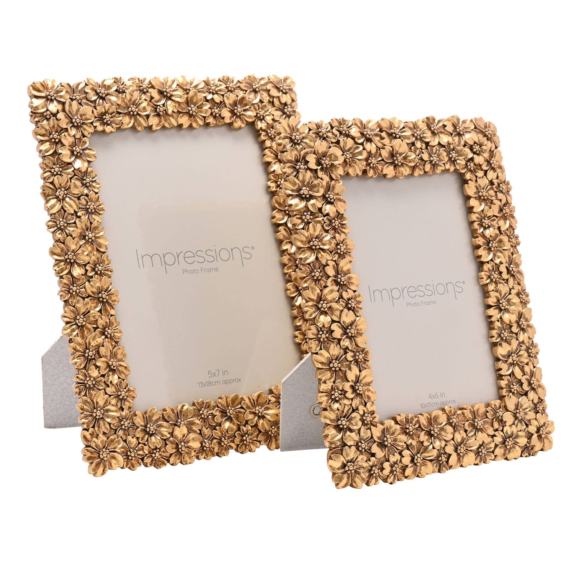 WIDDOP and Co. - Wholesale Picture Frame - Impressions Flowers Design Resin Photo Frame 5" x 7"3