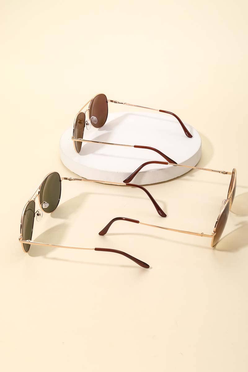 ASSORTED Classic Gold Rimmed Sunglasses for wholesale on Faire8