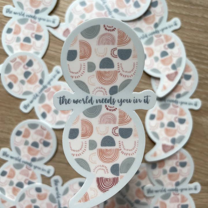 Klistermärken för mental hälsa medvetenhet för wholesale av Kellio Studio