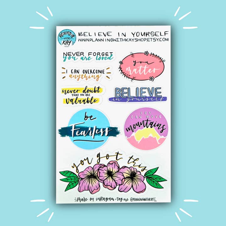 Credi in te stesso per la vendita all'ingrosso da parte di Planning With Kay