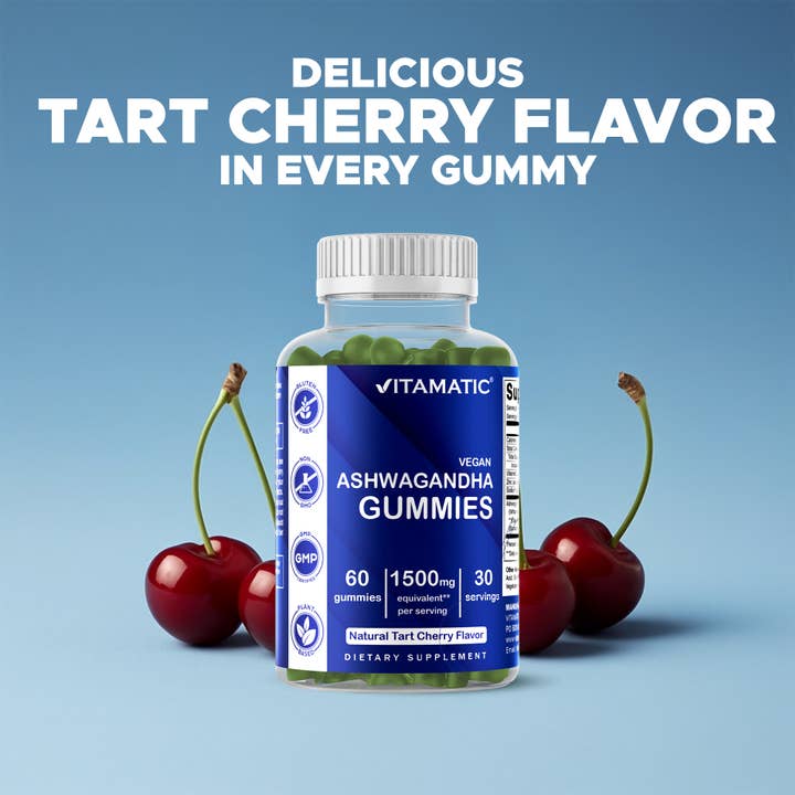 Vitamatic – wholesale Oral supplement/vitamin – Vitamatic | Ashwagandha 1500mg | 60 Vegan Gummies6