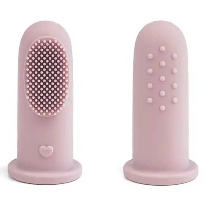 Finger Toothbrush | Baby Finger Toothbrush | 2 pieces per pack | Silicone Toothbrush | BLUSH for wholesale by Snufie