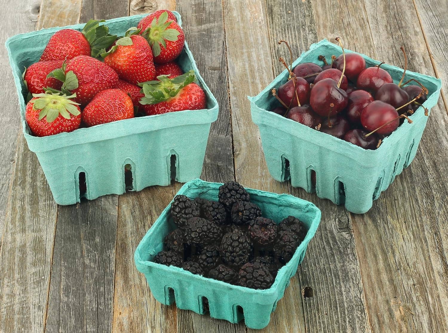 MT Products - Wholesale Fruit Basket - MT Products Green Vented Produce Berry Basket8
