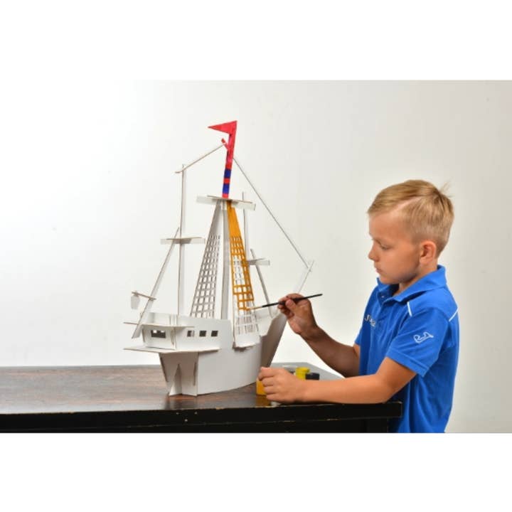 Annahouse - Wholesale DIY craft kit – Child - Ship model kit, cardboard toy for construction, DIY, 3D, 7+4