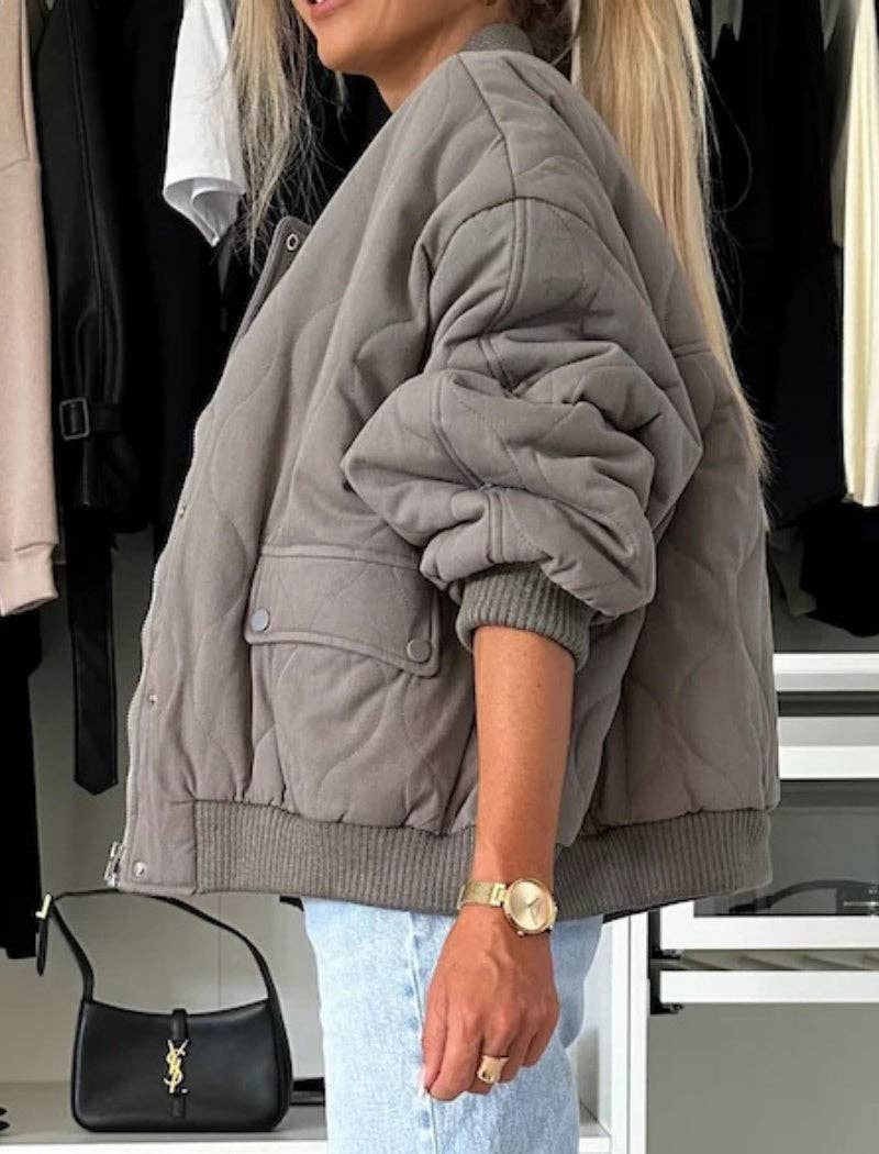 safistyle - Wholesale Bomber Jacket - Women's - Quilted Bomber Jacket8