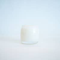 Fresh Linen Handblown Candle for wholesale by Melt Glass Studios