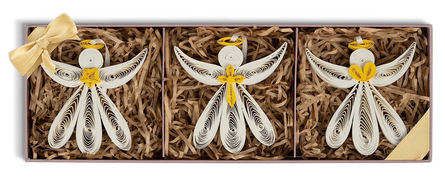 Quilling Card – wholesale Prydnadsset – Quilled ängel ornament Box Set0