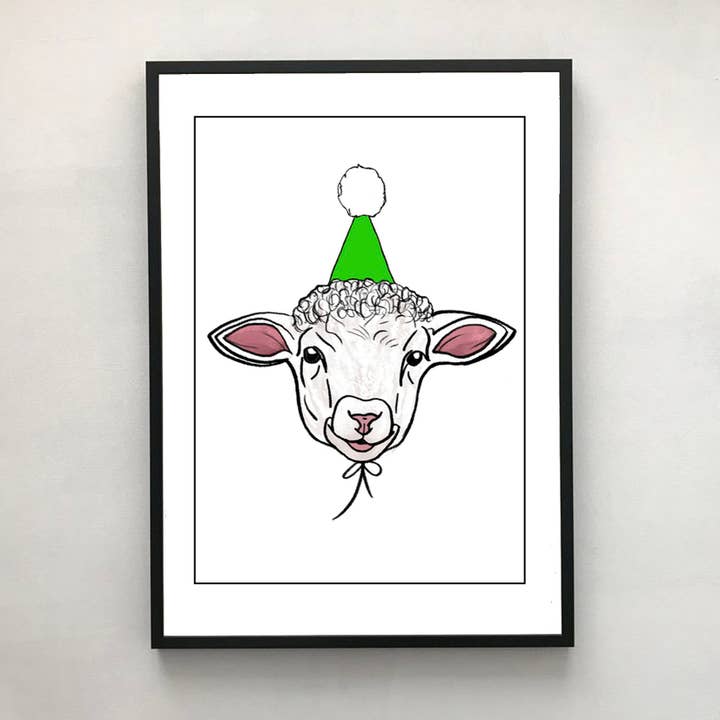 Lamb A3 Art Print for wholesale by STETCH