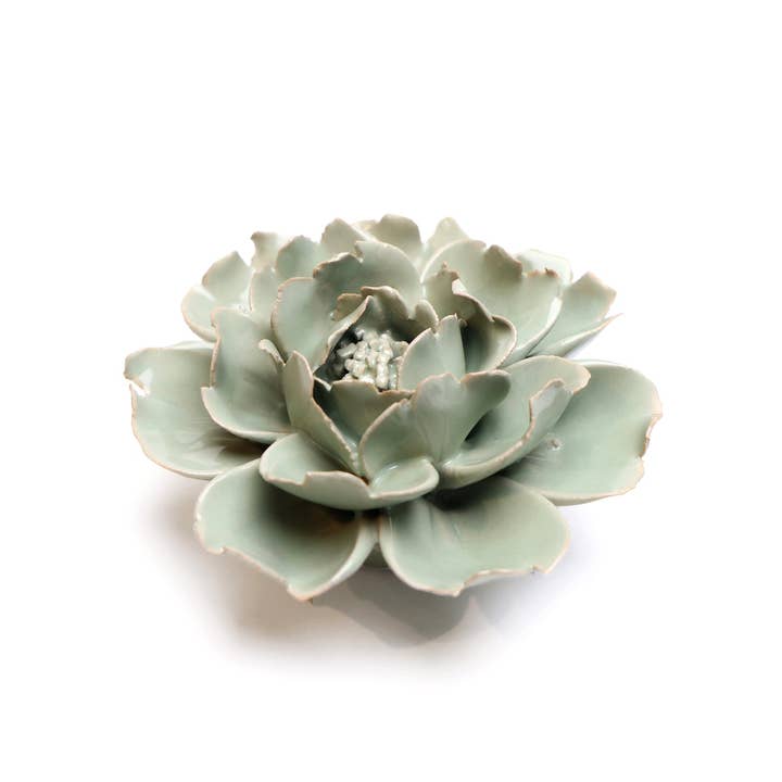 English Garden Ceramic Flower Wall Art Yellow Rose Green Rose for wholesale on Faire