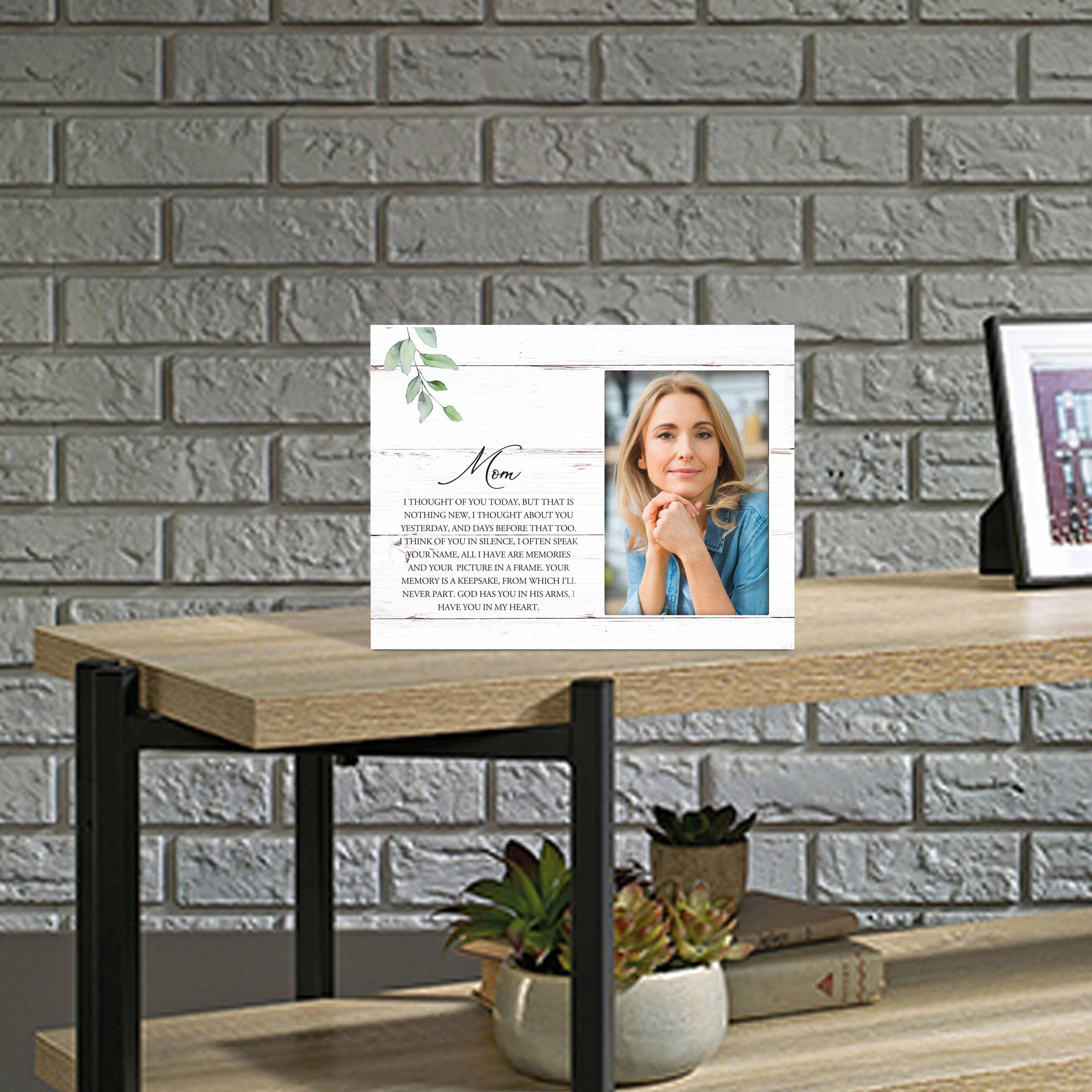 LifeSong Milestones - Wholesale Picture Frame - Mom Bereavement Memorial Photo Frame: I Thought Of You Today6