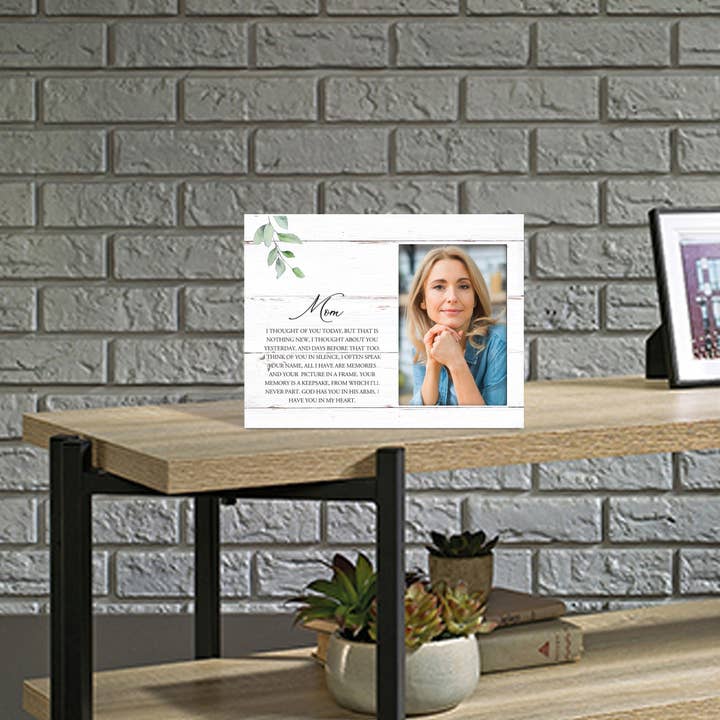 LifeSong Milestones - Wholesale Picture Frame - Mom Bereavement Memorial Photo Frame: I Thought Of You Today6