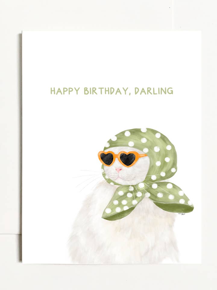 Happy Birthday, Darling - Cat for wholesale by k.Patricia Designs