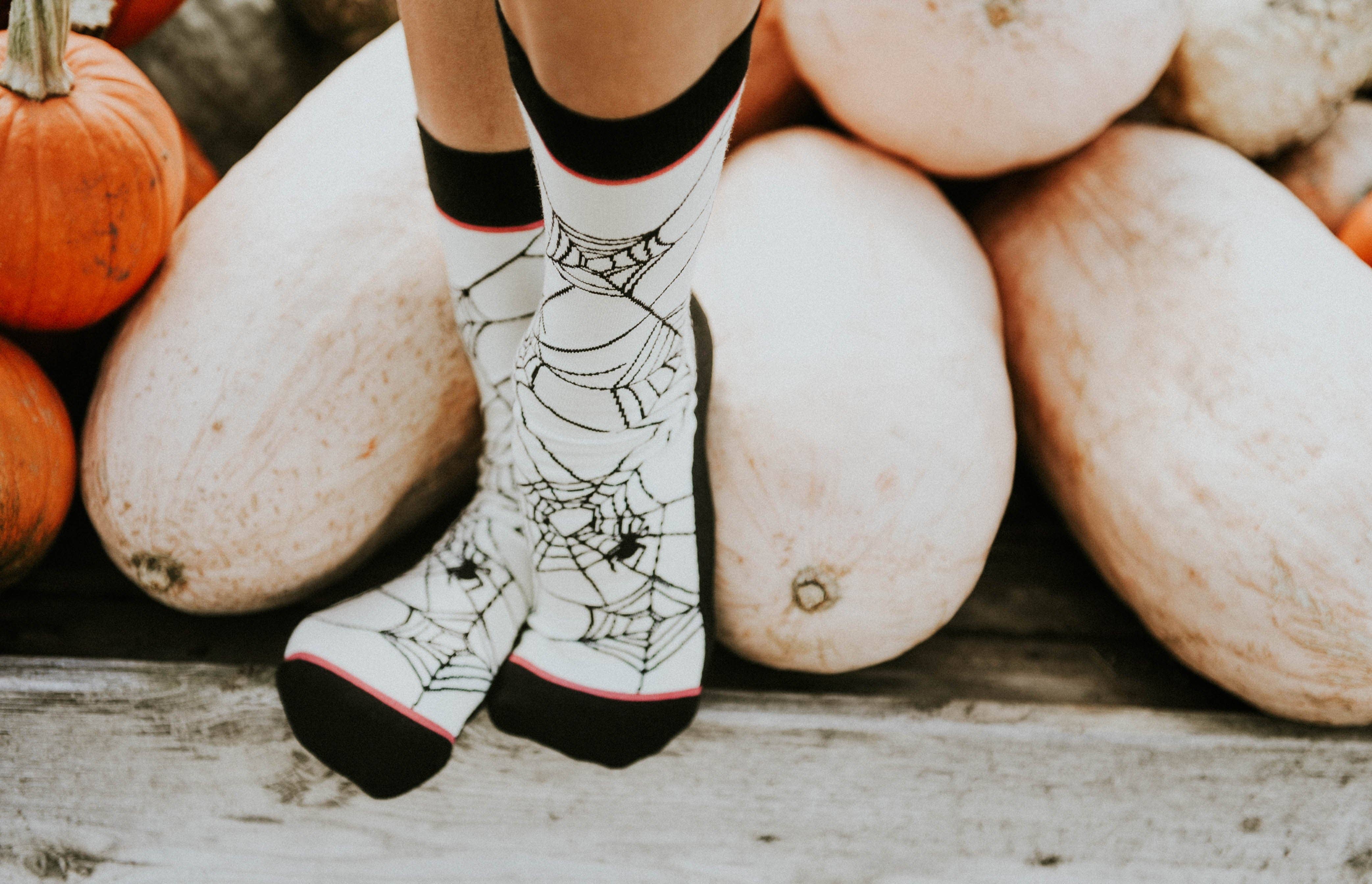 Woven Pear - Wholesale Socks - Unisex - Crew Socks, Web of Lies2