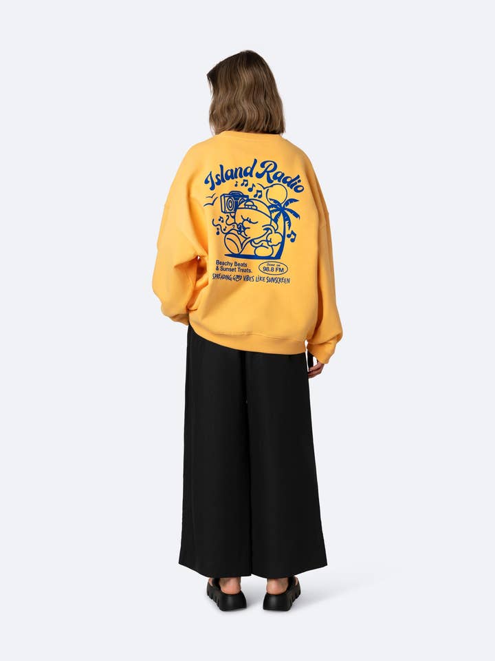 Island Radio Sweater - Yellow for wholesale on Faire7