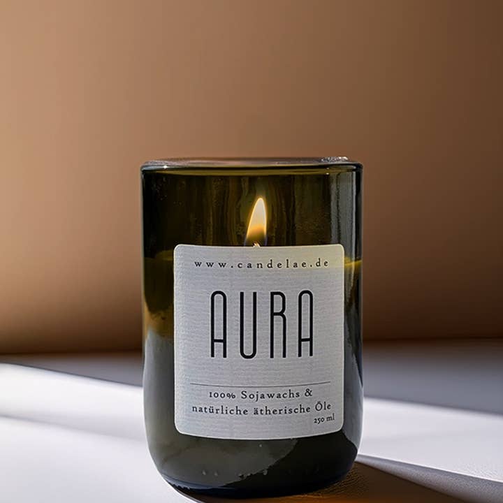 AURA – Duftkerze aus Sojawachs, 250 ml, Candelae für den Großhandel von Candelae