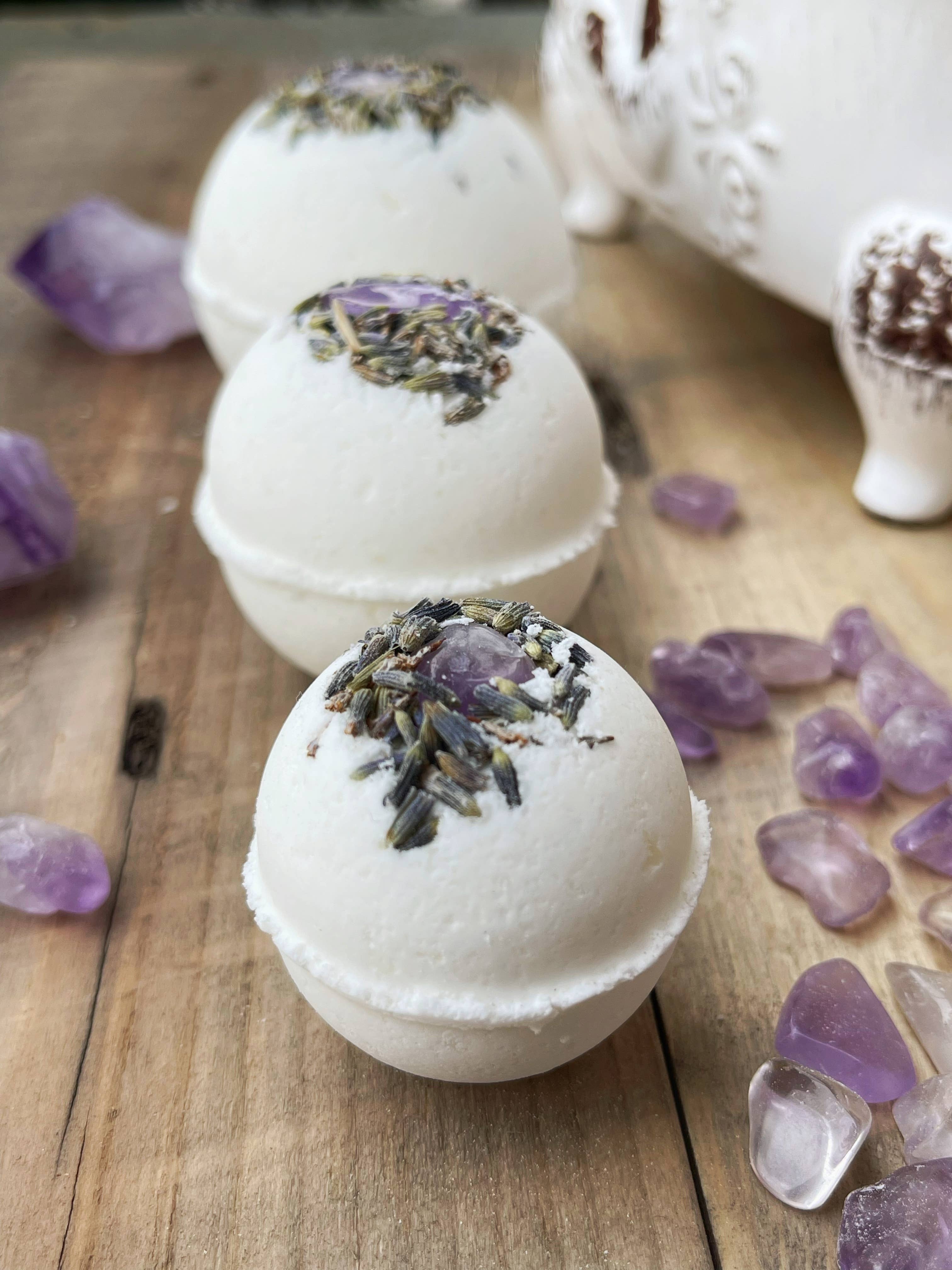 Rage Gems & Jewelry - Wholesale Bath Bomb/Fizz - Amethyst & Lavender Bath Bombs5