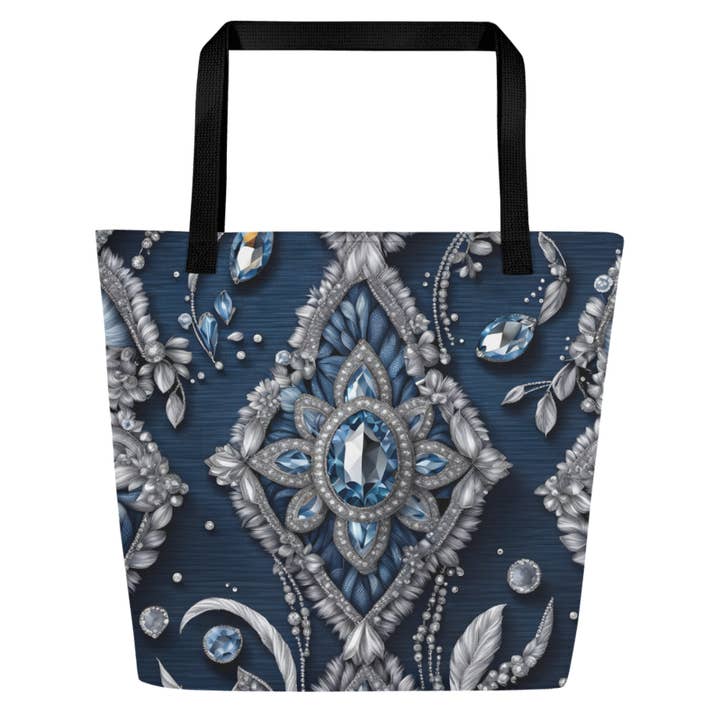 "Denim and Diamonds" Collection - Large Tote Bag for wholesale by ZKoriginal