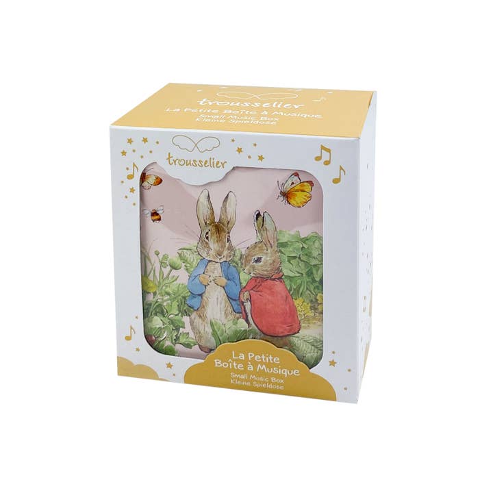 TROUSSELIER SAS – wholesale Music box – Child & baby – Peter Rabbit© Music Box Cube - Carrot - Easter