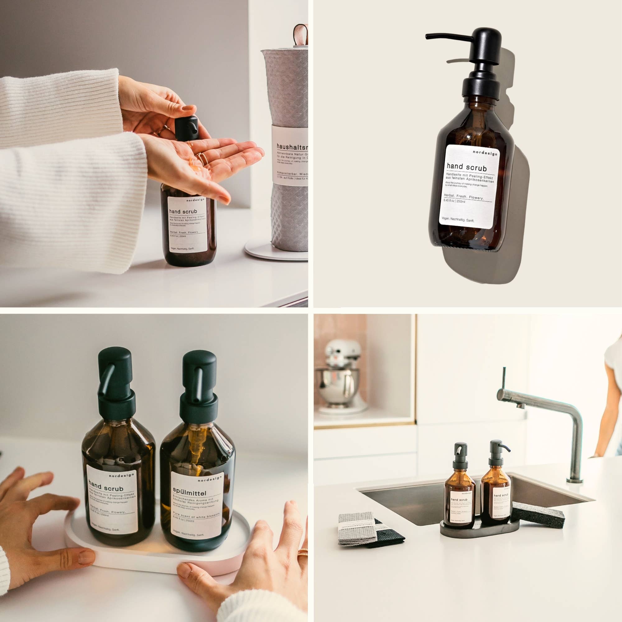 nordesign - Vente Savons/lotions pour les mains - Savon pour les mains (250 ml) - Avec effet léger de gommage2