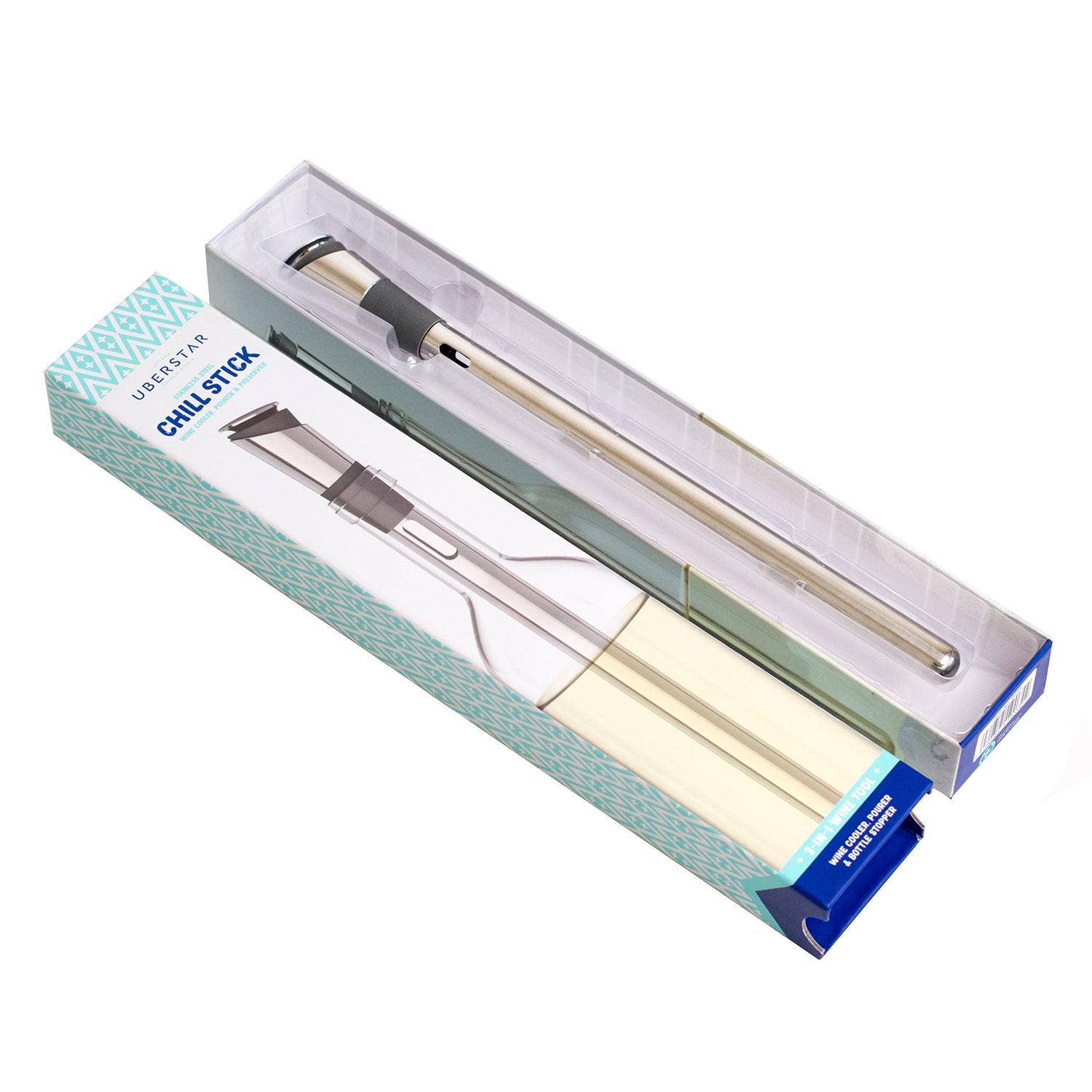 UBERSTAR – wholesale Wine tool set – Stainless Steel Wine Chill Stick6