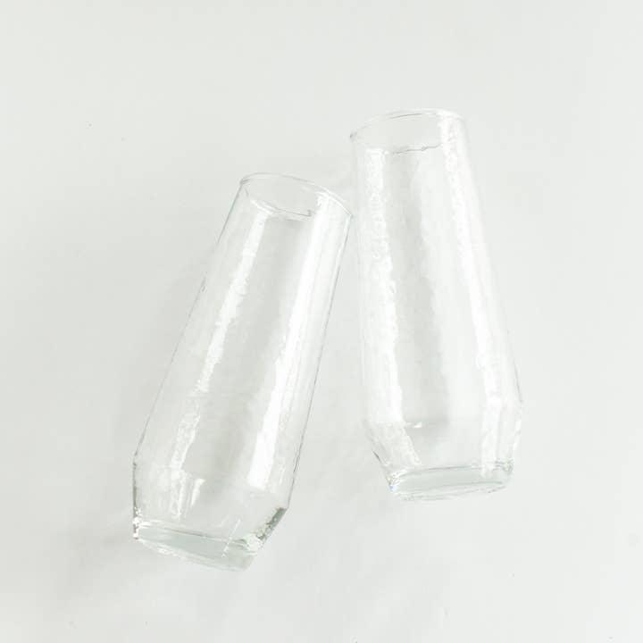 Creative Women - Wholesale Champagne flute - Handblown Hammered Champagne Flutes | Set of 26