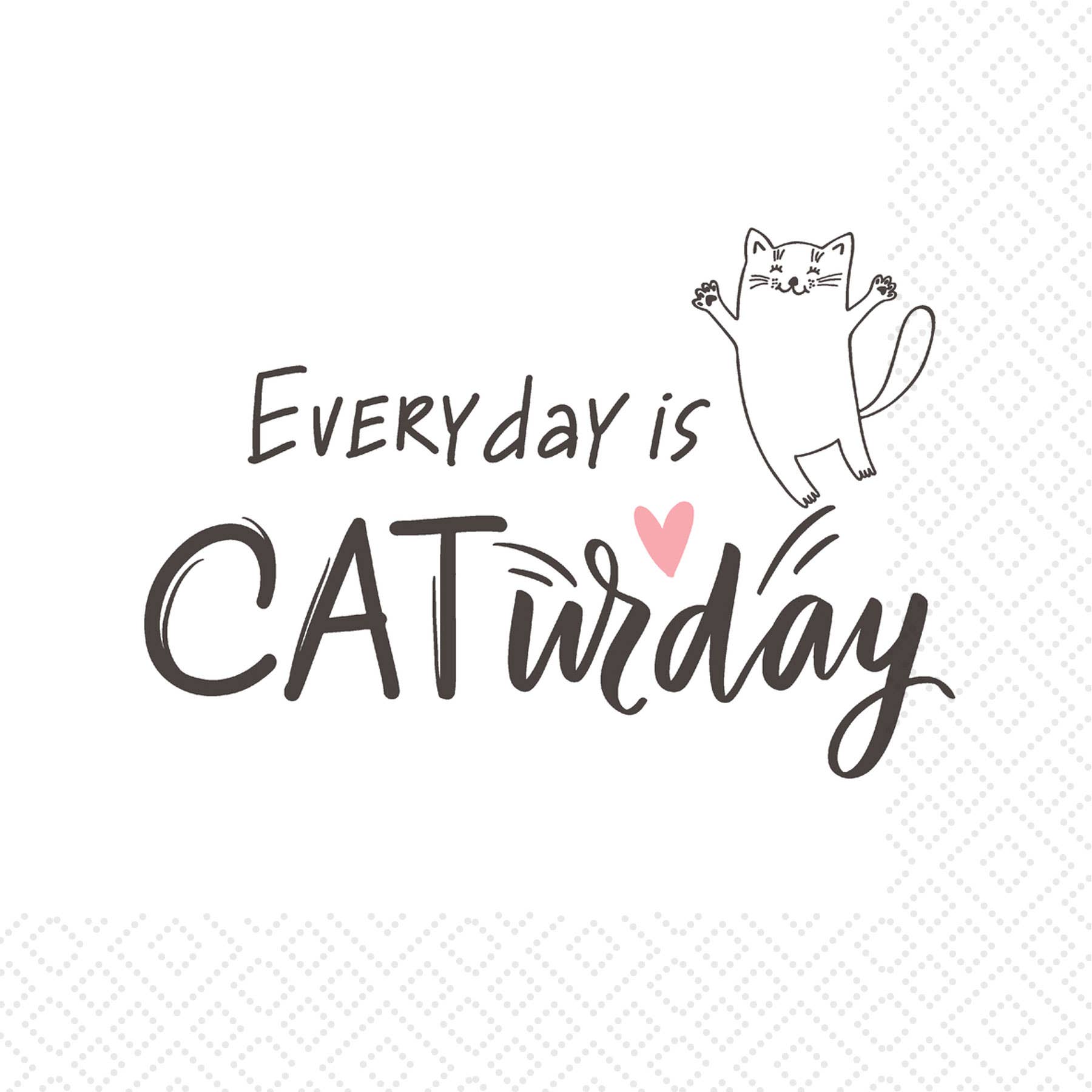 Twilight Collection - Wholesale Disposable Napkin - Caturday Luncheon Napkin1