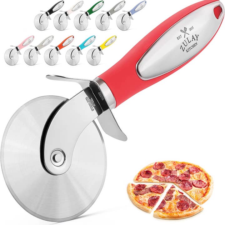 Zulay Kitchen - Wholesale Pizza Wheel - Stainless Steel Pizza Cutter Wheel12