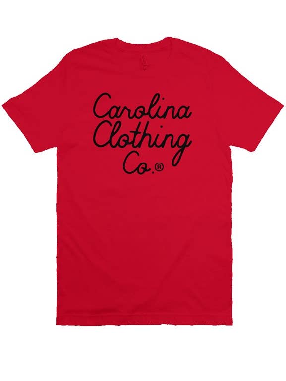 Signature black logo men & women softest t shirt -3 color options for wholesale by Shop Carolina Clothing Co.