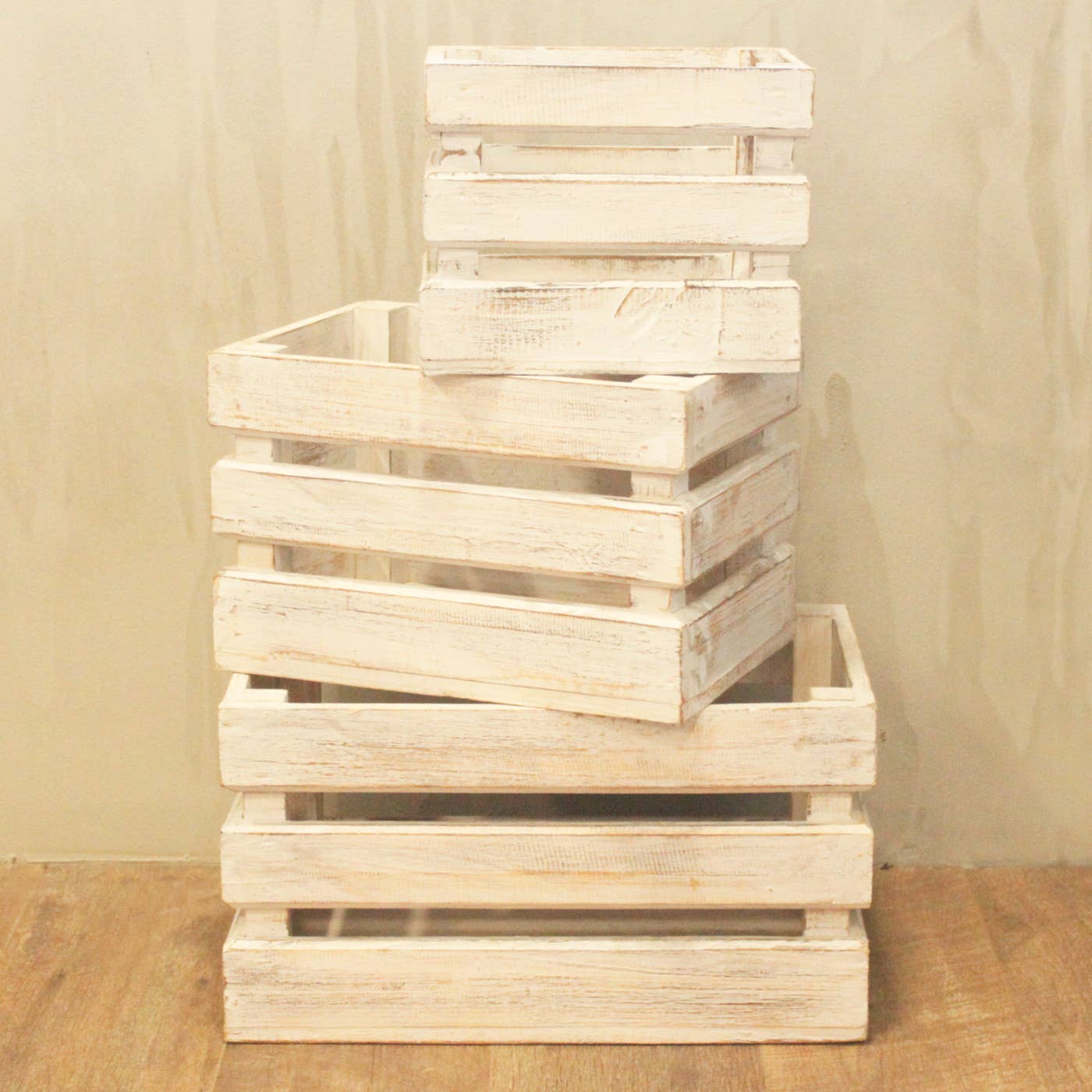 Ancient Wisdom - Wholesale Decorative Box - Fruit Box set of 3 - Whitewash2