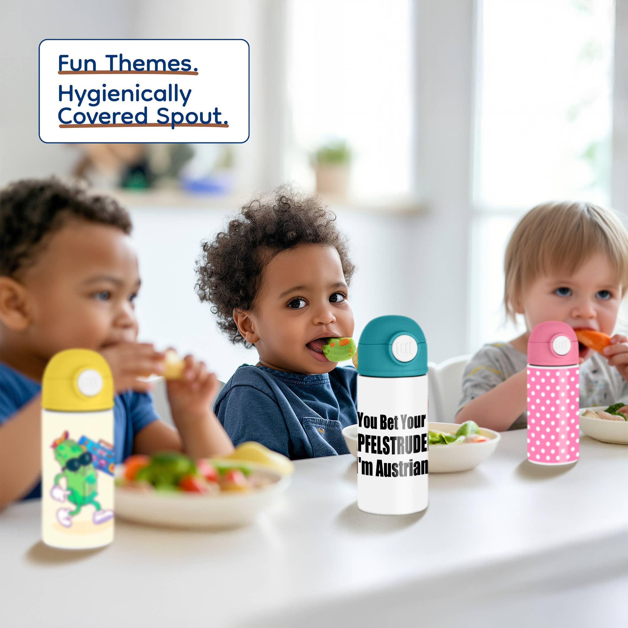 3dRose - Wholesale Water Bottle - 3dRose, You bet your apfelstrudel Im Austrian. I am from Austria strudel pride, Kids Water Bottle4