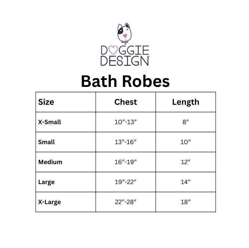 Doggie Design - Wholesale Pet Dress - Dog - White Gold Crown Cotton Dog Bathrobe by Doggie Design3