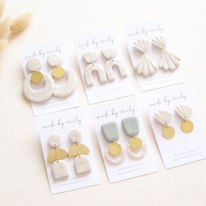 Made by Emily - Wholesale Dangle earrings - Cora Handmade Polymer Clay Dangle Earrings2