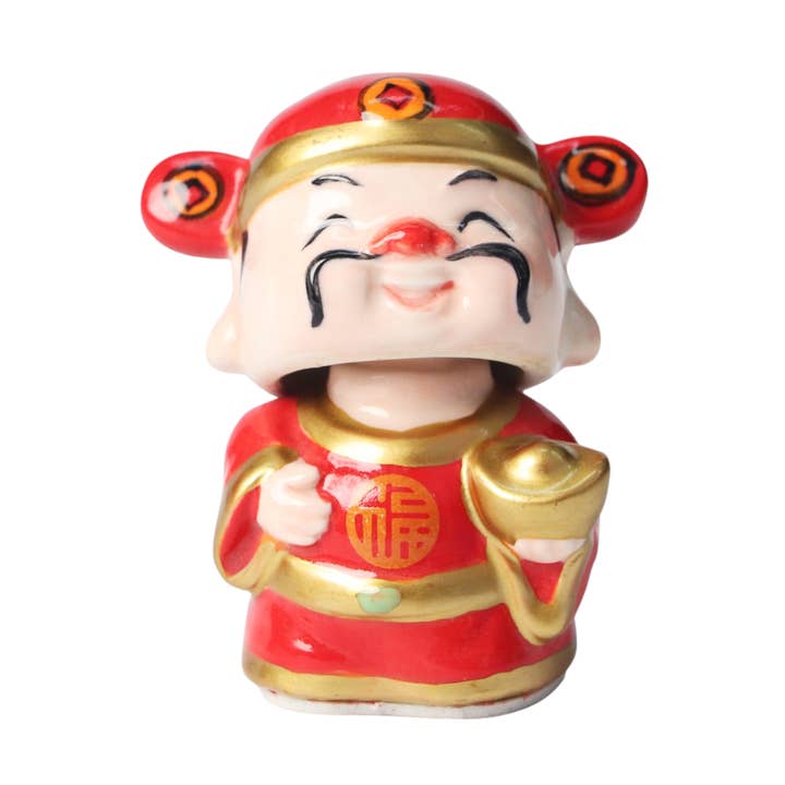3 Inch God of Fortune Bobble Head (1/96) for wholesale by Urban Tokyo
