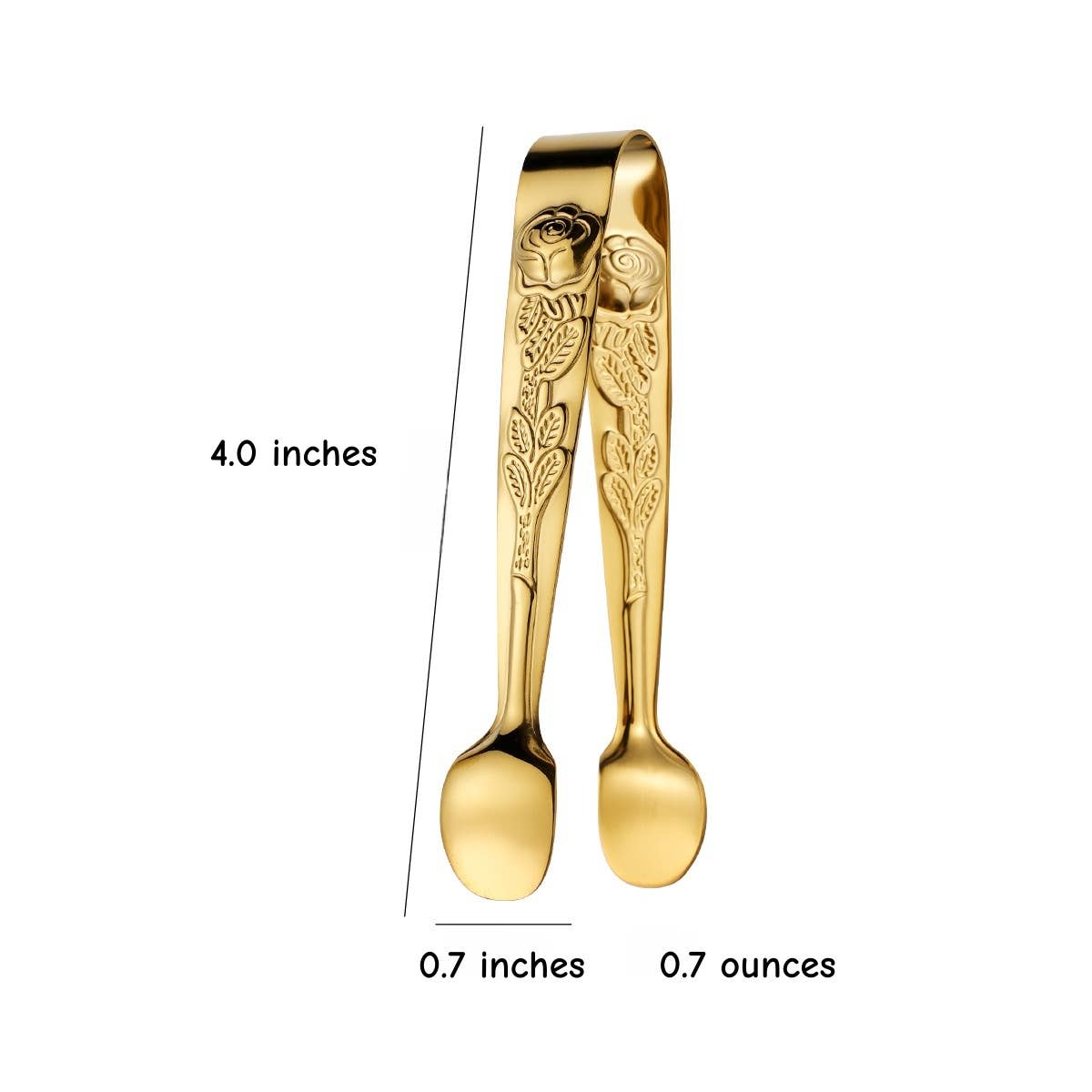 Otterware - Vendita all'ingrosso Pinze da cucina - Pinze multifunzione per zucchero/antipasti di design (finitura metallica)11