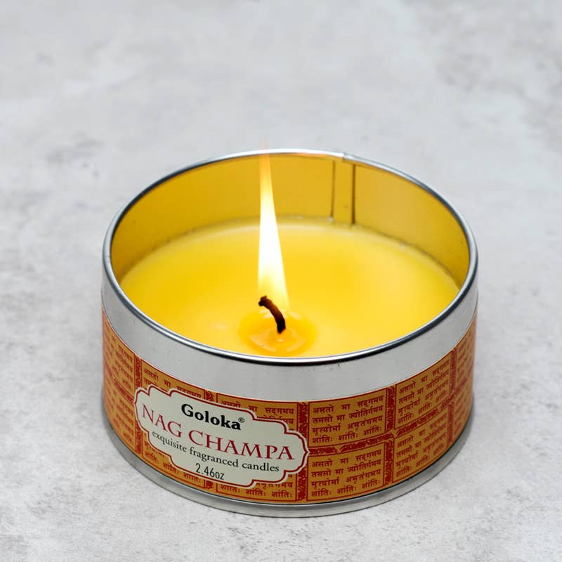 Puckator EU - Wholesale Jar/Filled Candle - Goloka Nag Champa Wax Candle Tin2