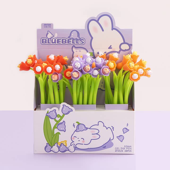 22578 BLUE BELLS GEL PEN for wholesale by BCmini