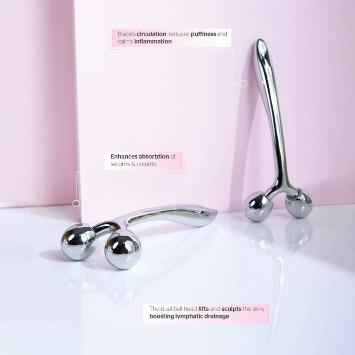 Soinvogue - Wholesale Face/Beauty Roller - Brushworks Face Sculpting Zinc Roller