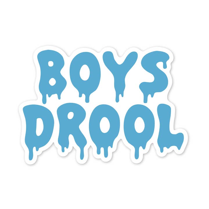 Boys Drool Sticker for wholesale by The Stickerie