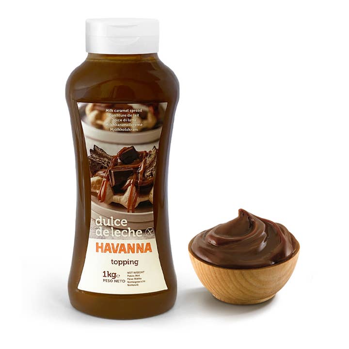 Premium Brand - Wholesale Caramel Sauce - Havanna | Dulce de Leche Topping | Bottle | 1 Kilogram